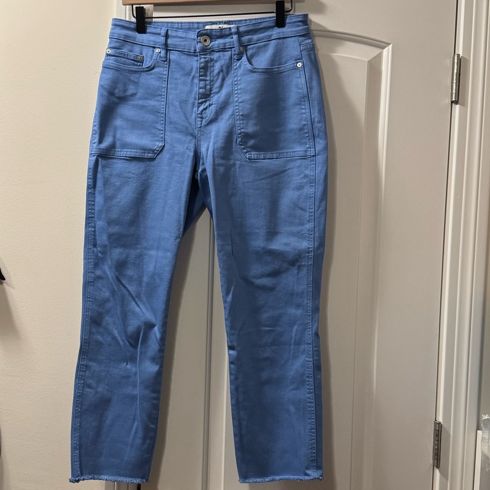 Vineyard Vines high Rise straight crop Denim Pants